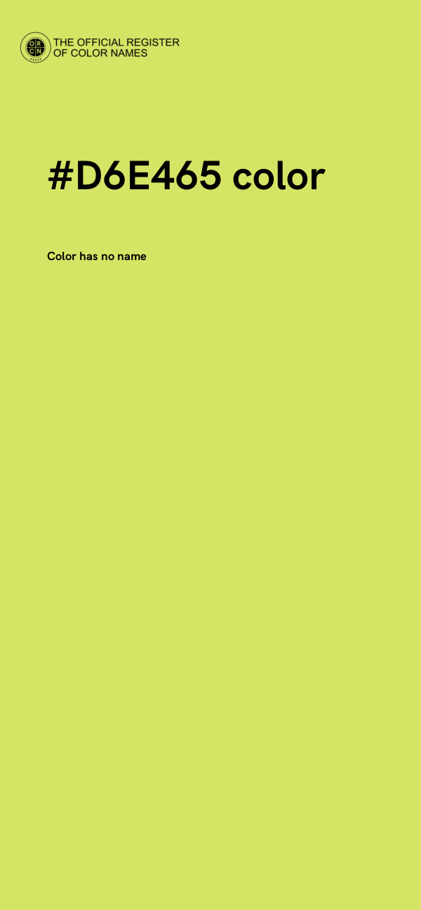 #D6E465 color image