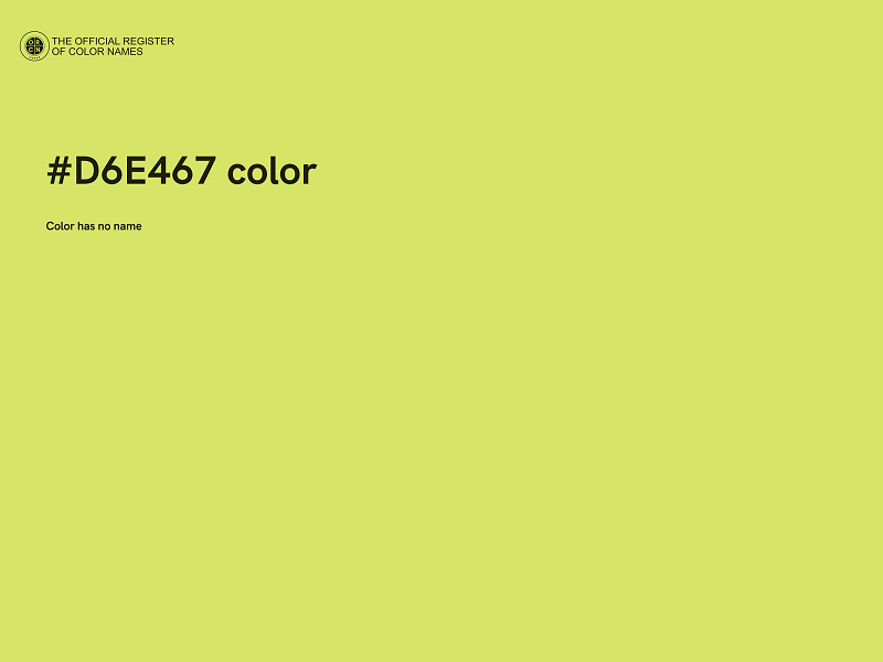 #D6E467 color image