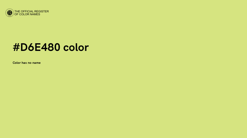 #D6E480 color image
