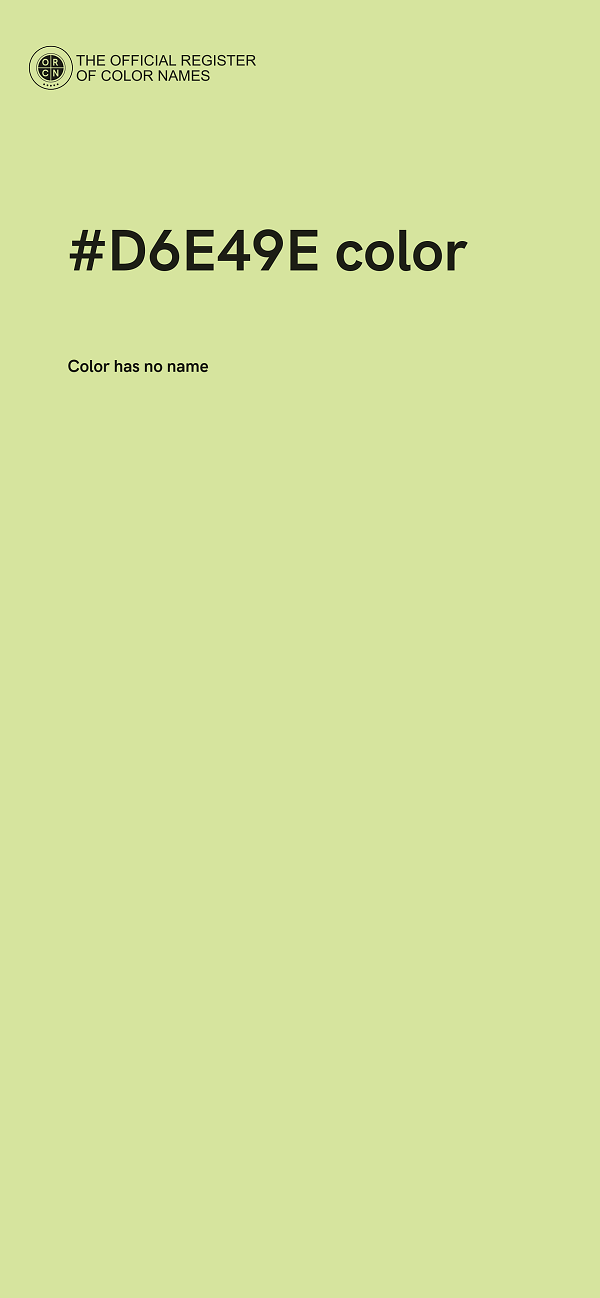 #D6E49E color image