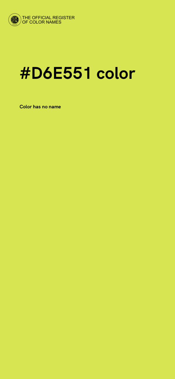 #D6E551 color image
