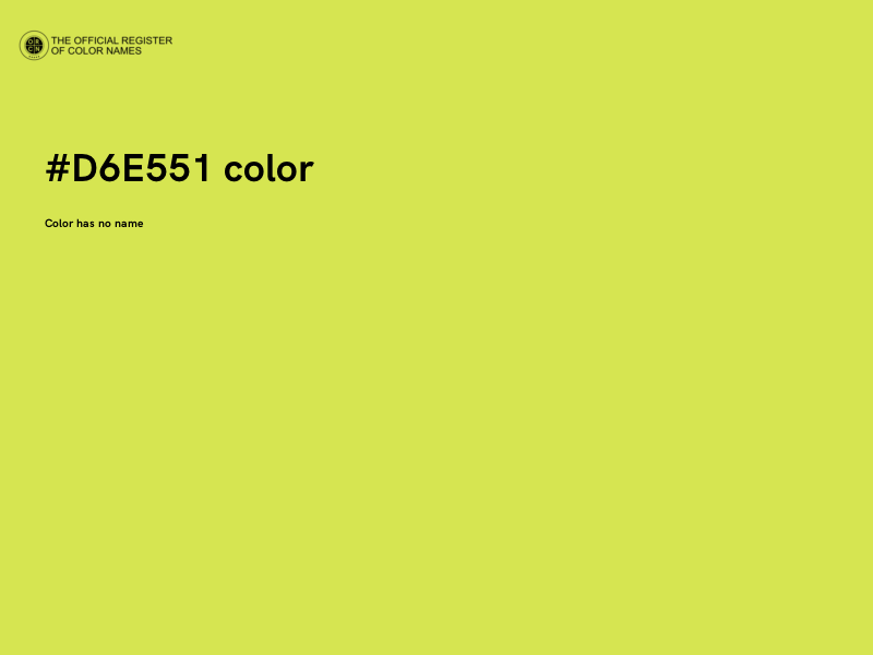 #D6E551 color image