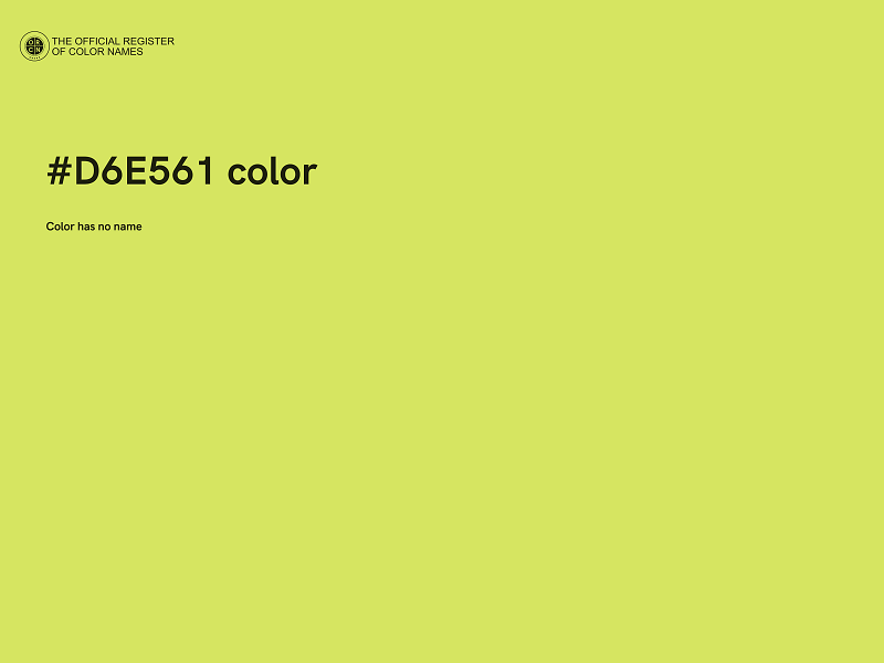 #D6E561 color image