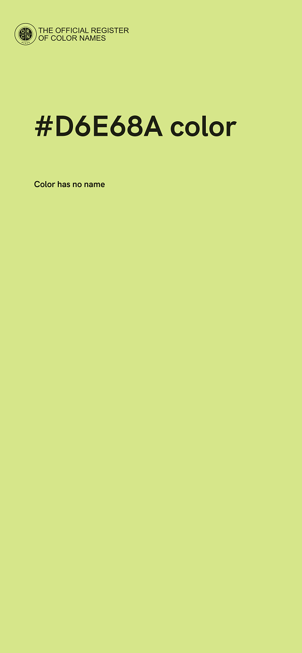 #D6E68A color image