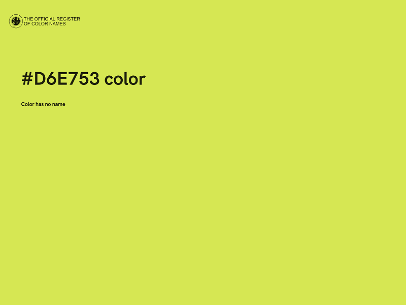 #D6E753 color image