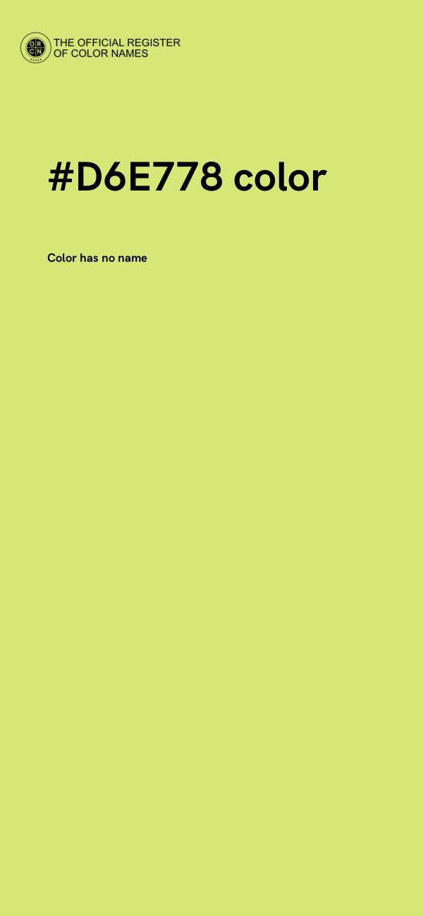 #D6E778 color image