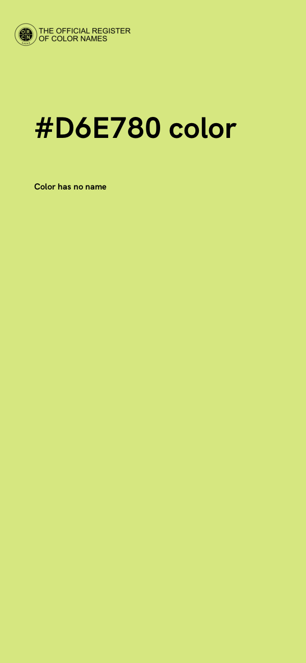 #D6E780 color image