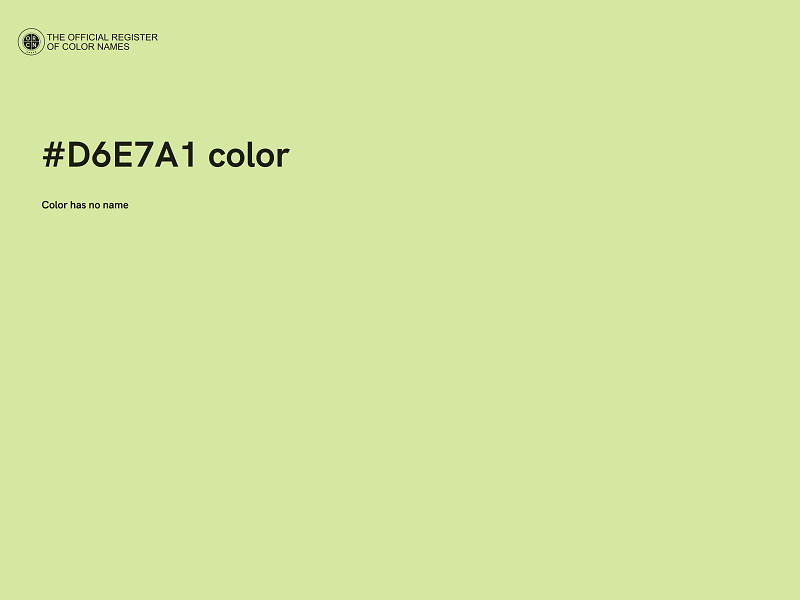 #D6E7A1 color image