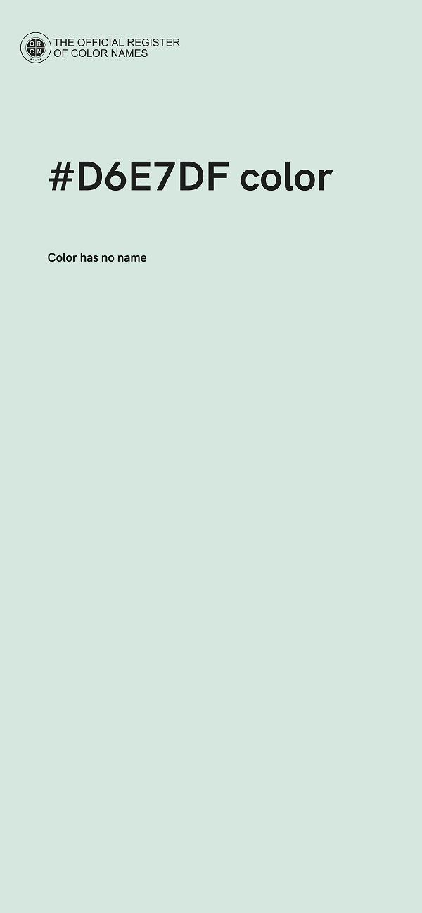 #D6E7DF color image