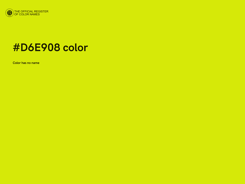 #D6E908 color image