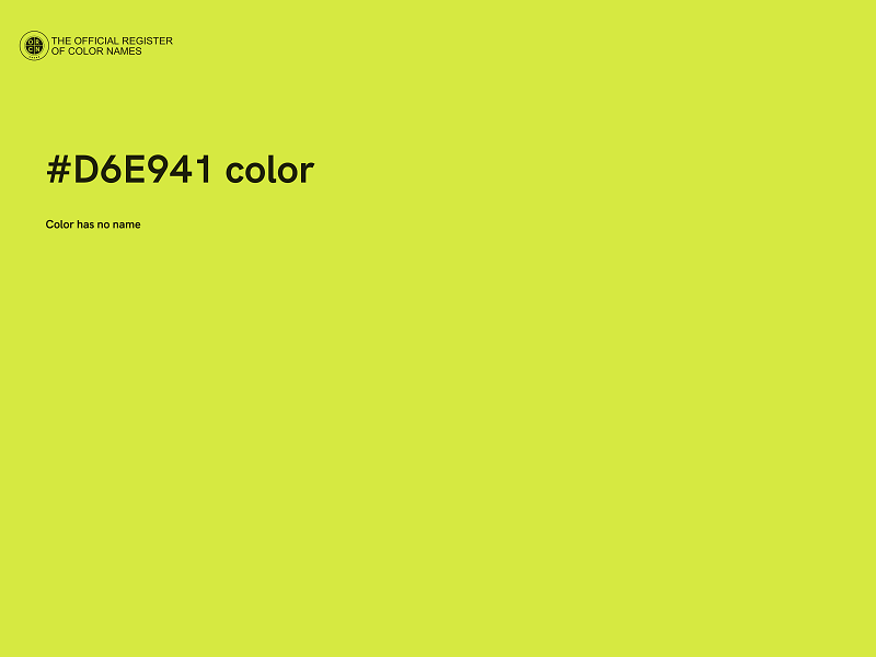 #D6E941 color image