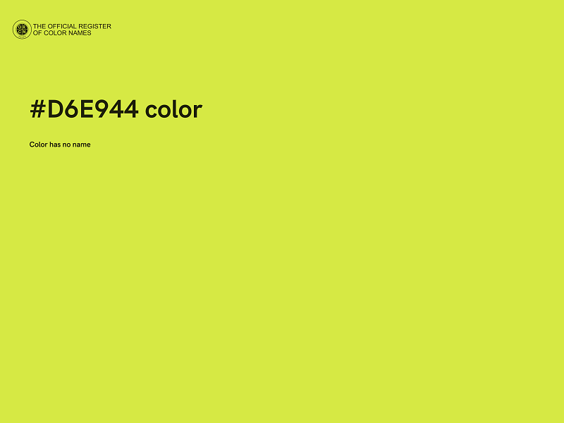 #D6E944 color image