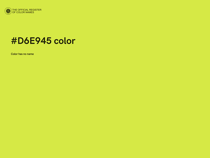 #D6E945 color image