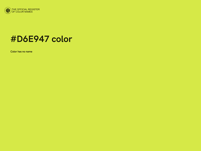 #D6E947 color image