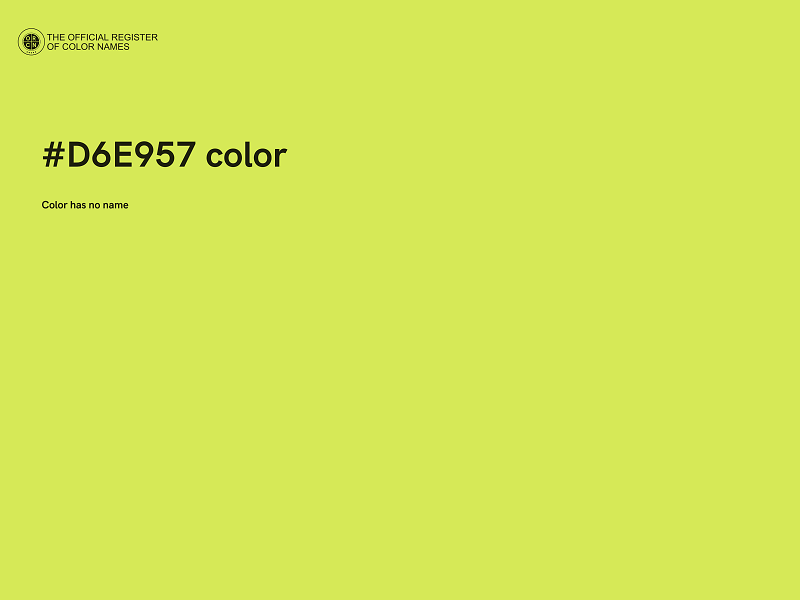 #D6E957 color image