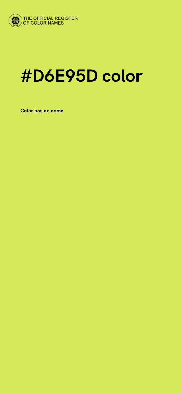 #D6E95D color image