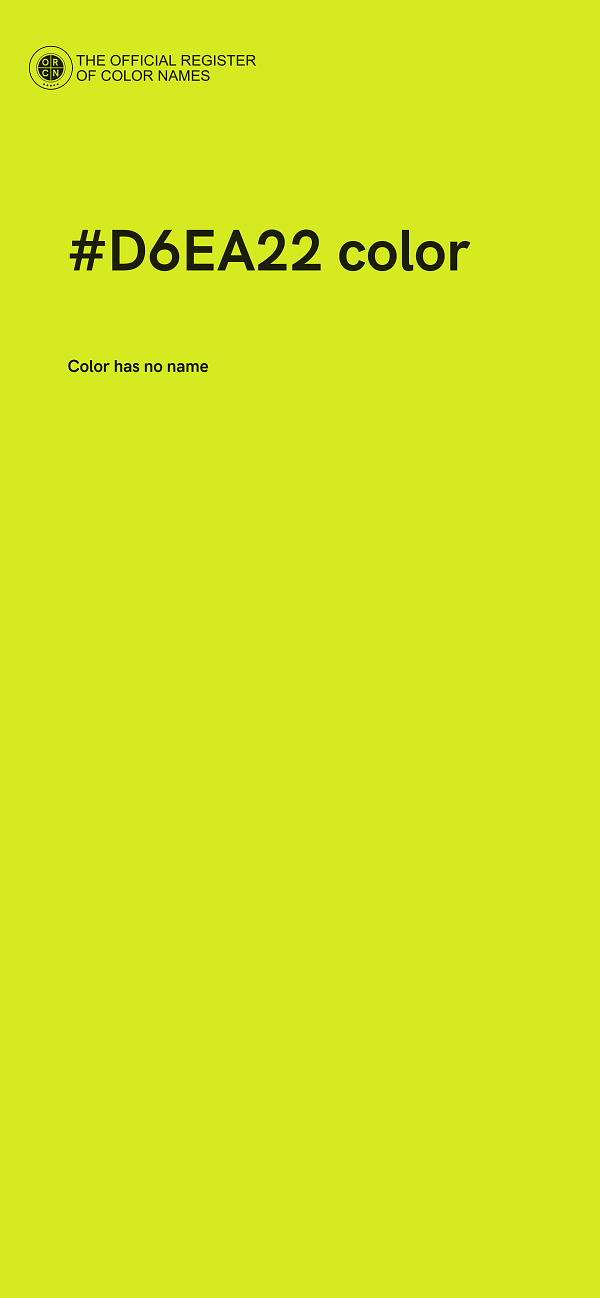 #D6EA22 color image