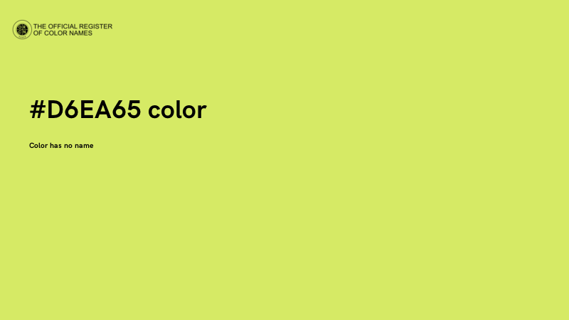 #D6EA65 color image
