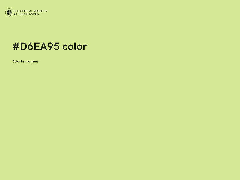 #D6EA95 color image