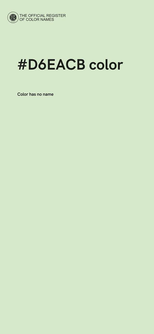 #D6EACB color image