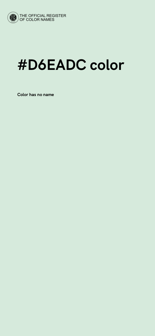 #D6EADC color image