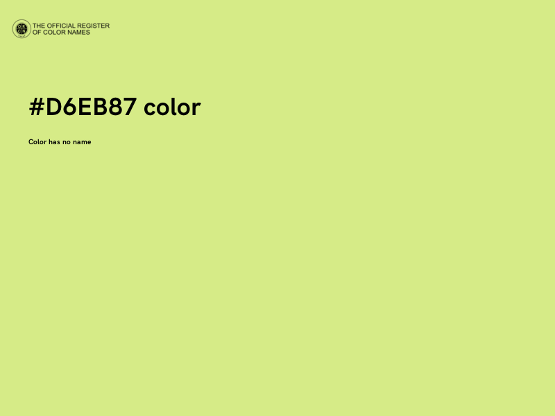 #D6EB87 color image