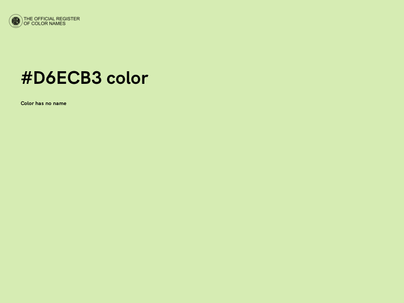 #D6ECB3 color image