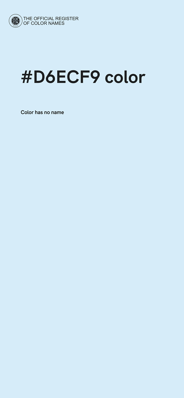 #D6ECF9 color image