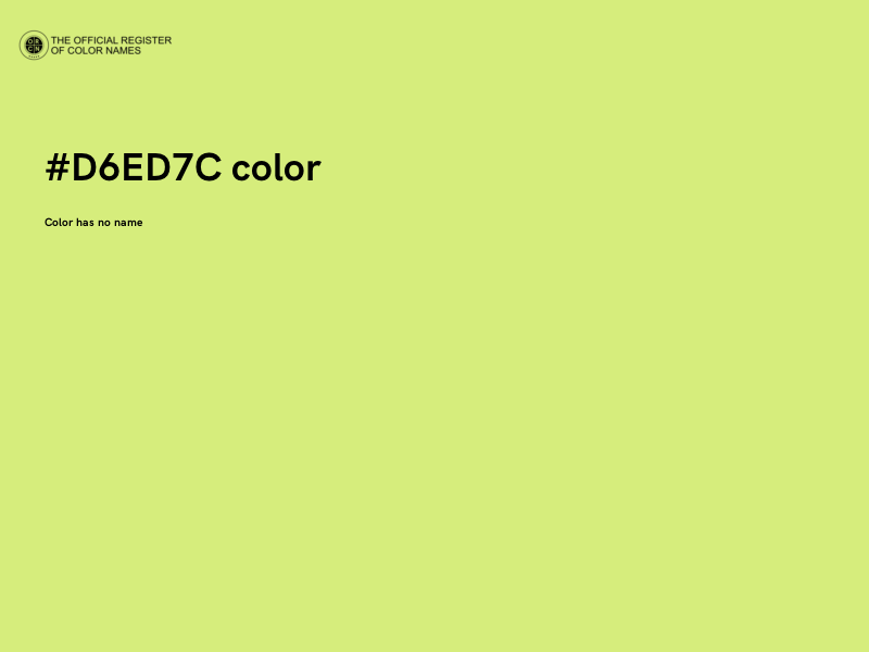 #D6ED7C color image