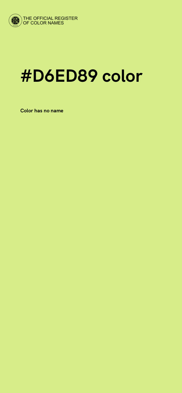 #D6ED89 color image