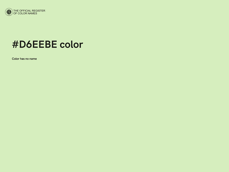 #D6EEBE color image