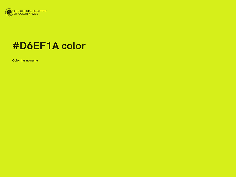 #D6EF1A color image