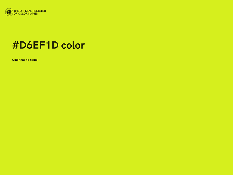 #D6EF1D color image