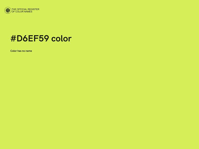 #D6EF59 color image