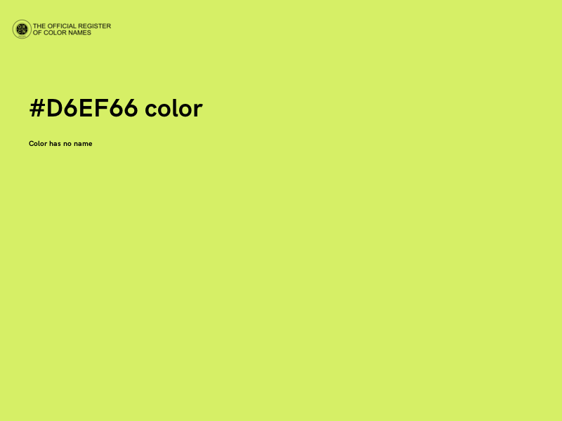 #D6EF66 color image