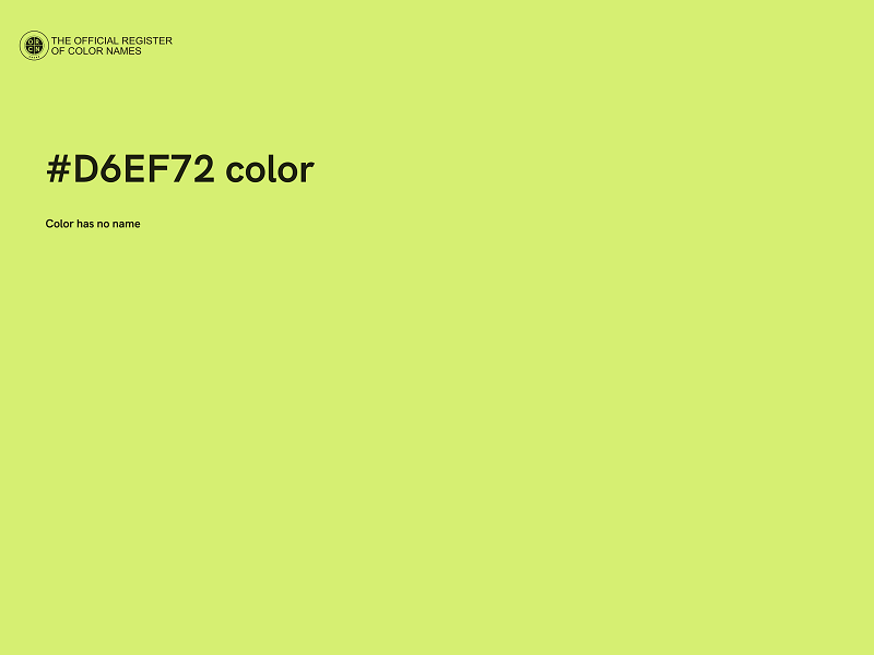 #D6EF72 color image