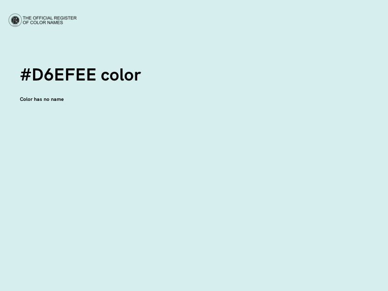 #D6EFEE color image
