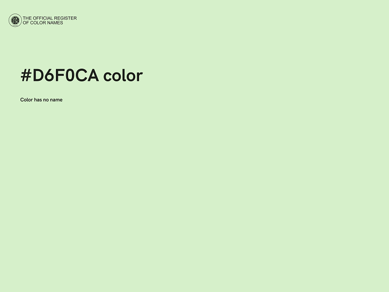 #D6F0CA color image