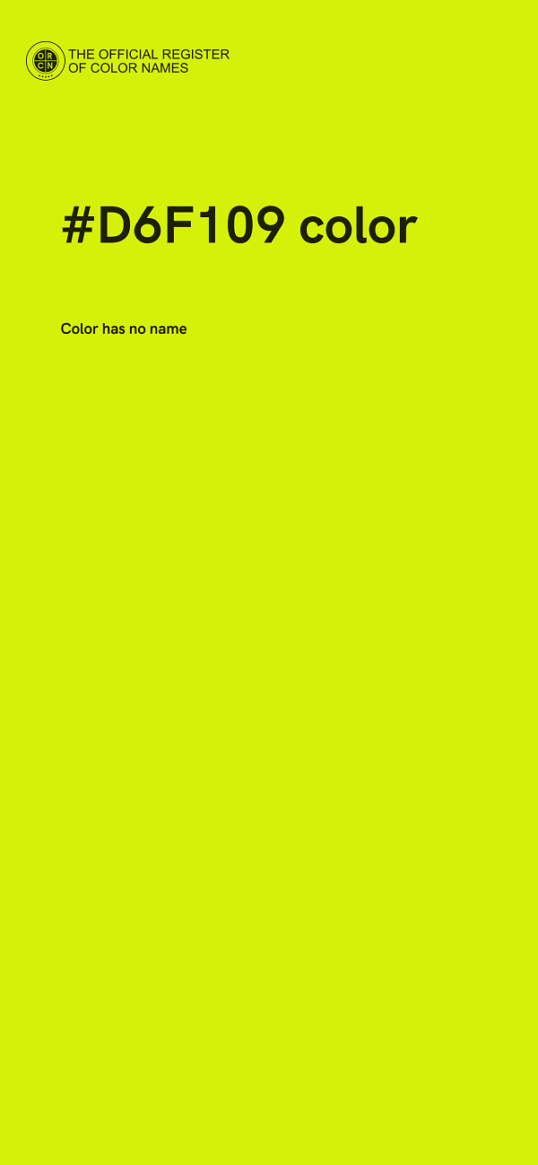 #D6F109 color image