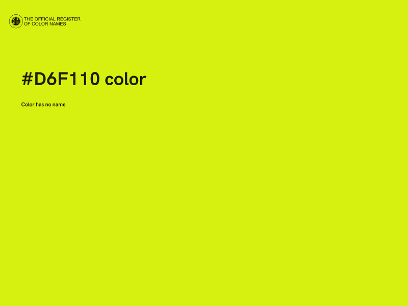 #D6F110 color image