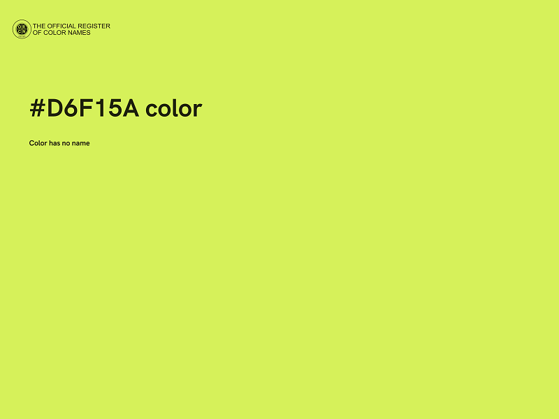 #D6F15A color image