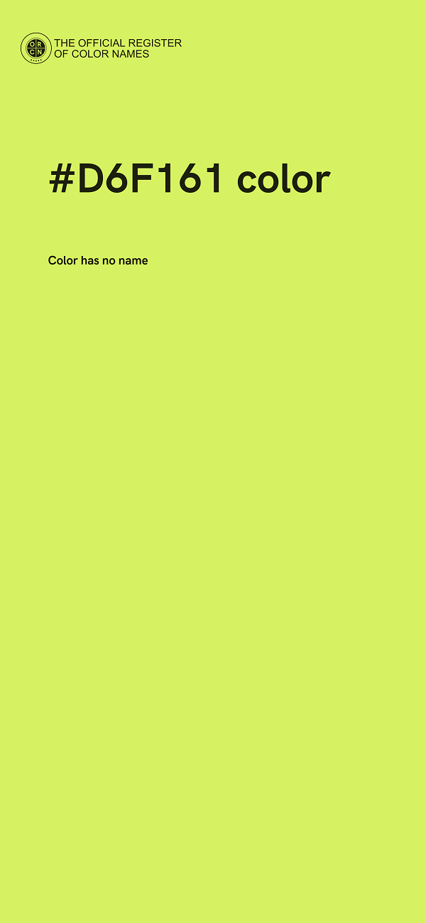 #D6F161 color image