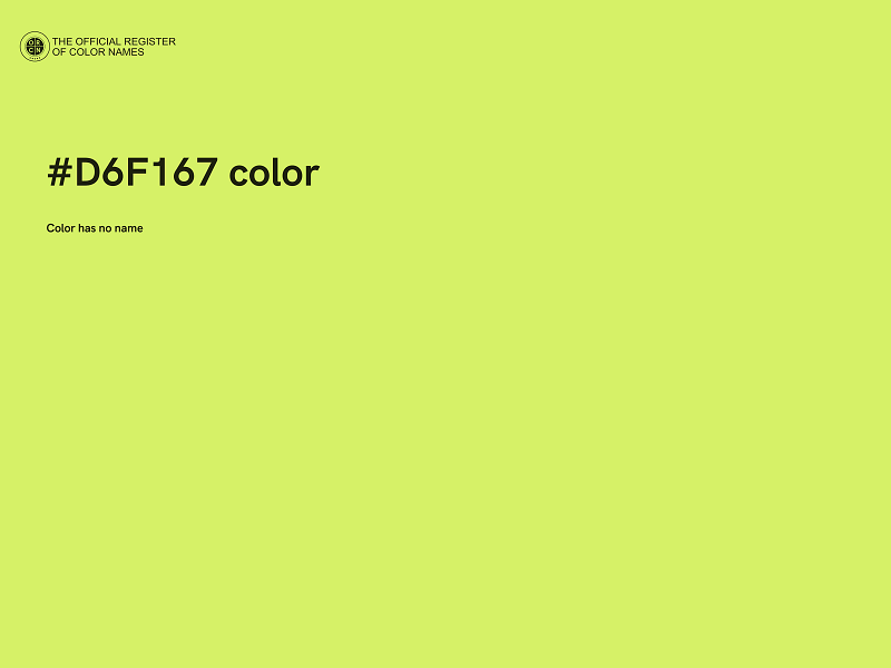 #D6F167 color image