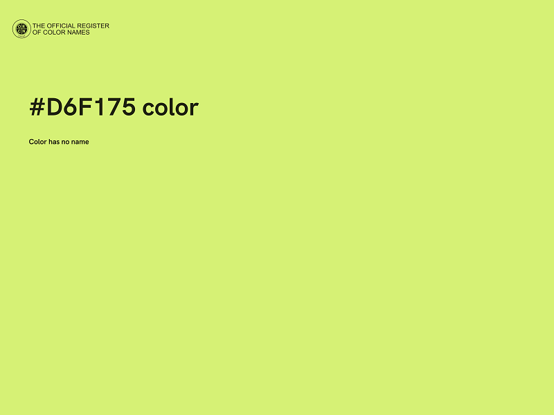 #D6F175 color image