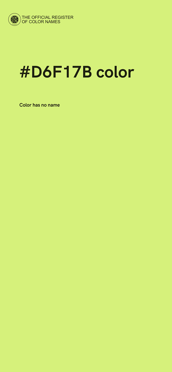 #D6F17B color image