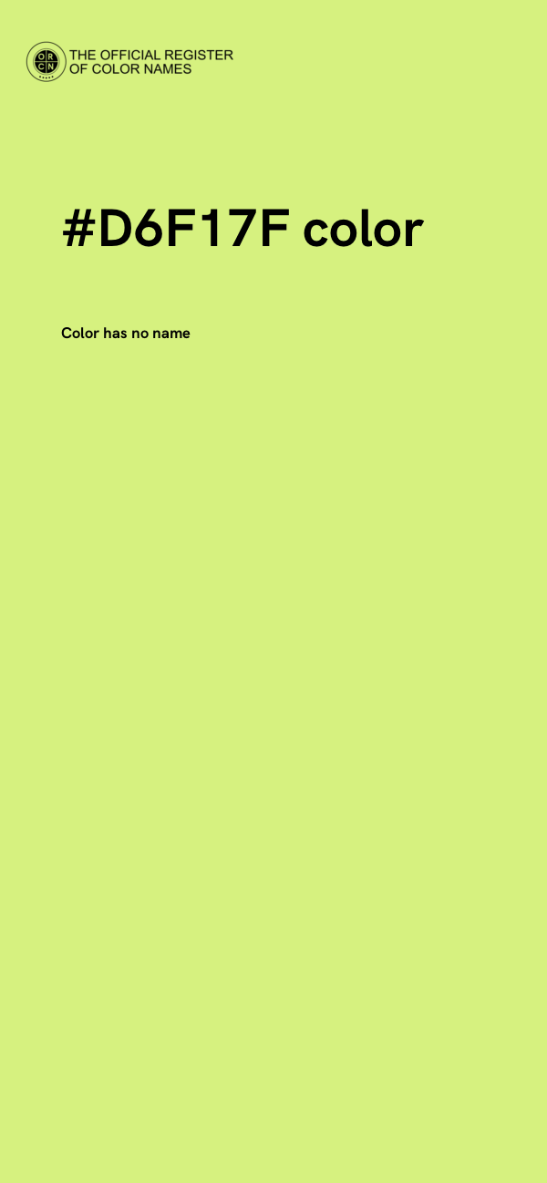 #D6F17F color image