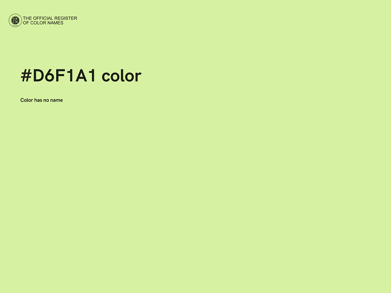 #D6F1A1 color image