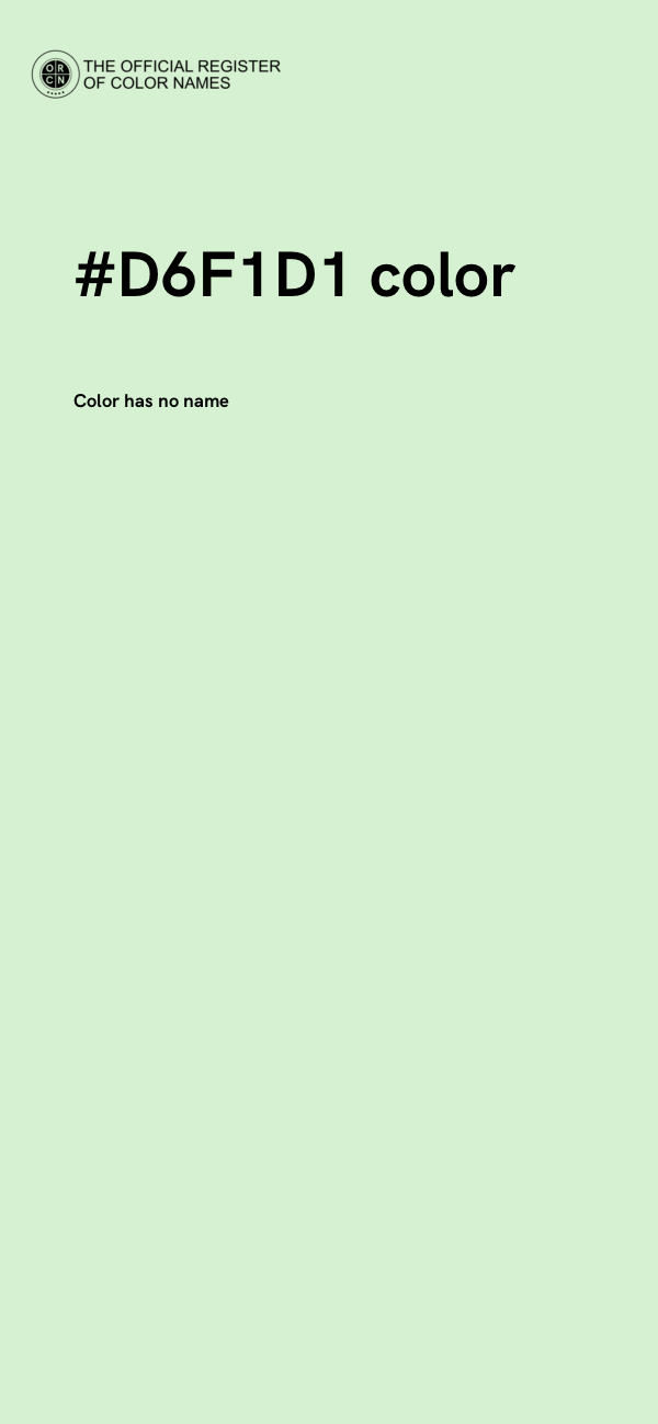 #D6F1D1 color image