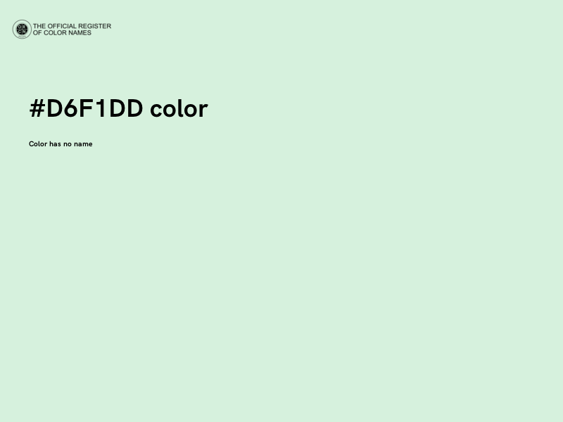 #D6F1DD color image