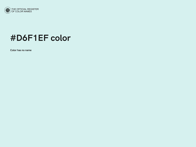 #D6F1EF color image